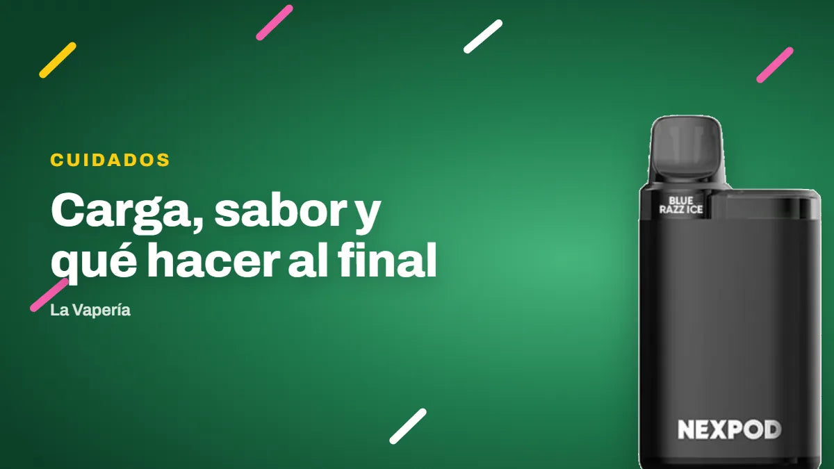 Cómo cuidar un vape: carga, sabor y dónde botarlo