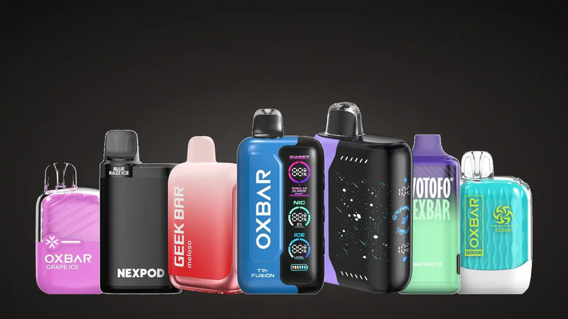 Catálogo de vapers Oxbar, Wotofo y Geek Bar: Mini, Nexpod, Meloso Max 2, Trifusion, Pulse X, Nexbar 10000 y G8000 Zero
