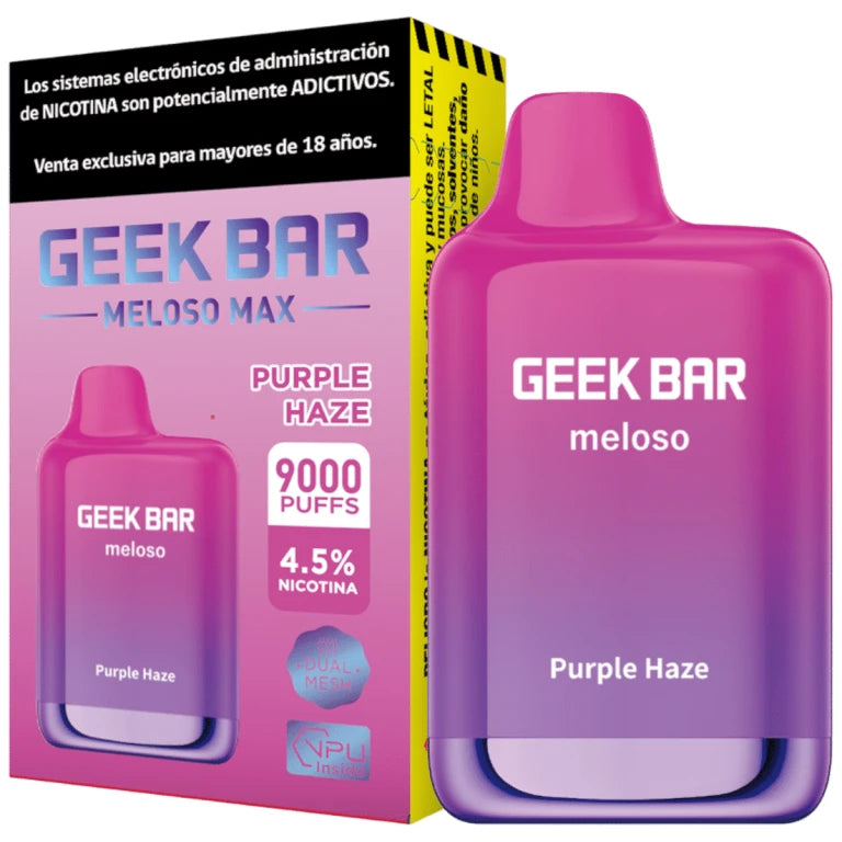 Vaper Desechable Geek Bar Meloso Max Purple Haze