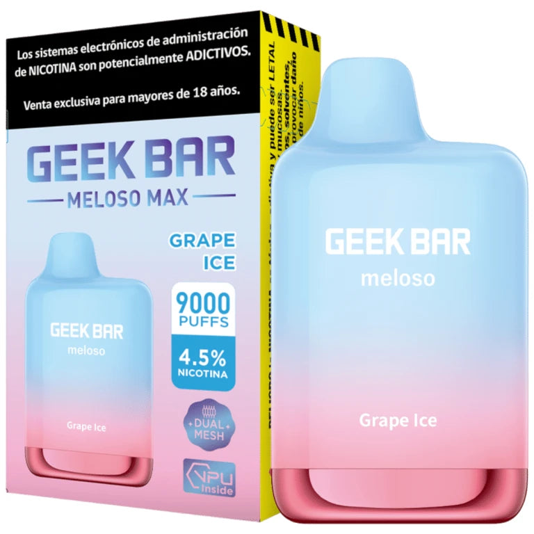 Vaper Desechable Geek Bar Meloso Max Grape Ice