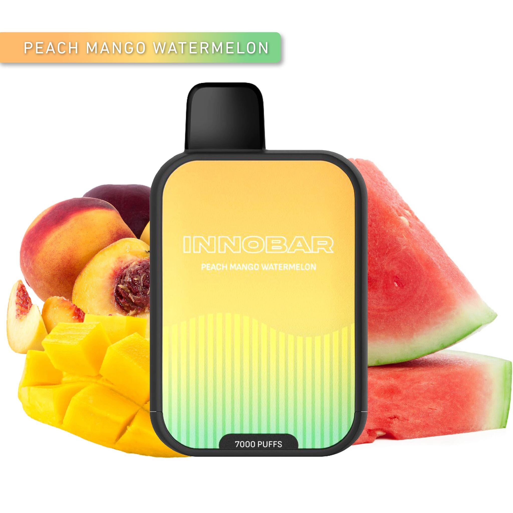Vaper Desechable Innobar 7000 puffs Peach Mango Watermelon