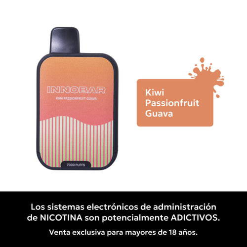 Vaper Desechable Innobar 7000 puffs Kiwi Passion Fruit Guava