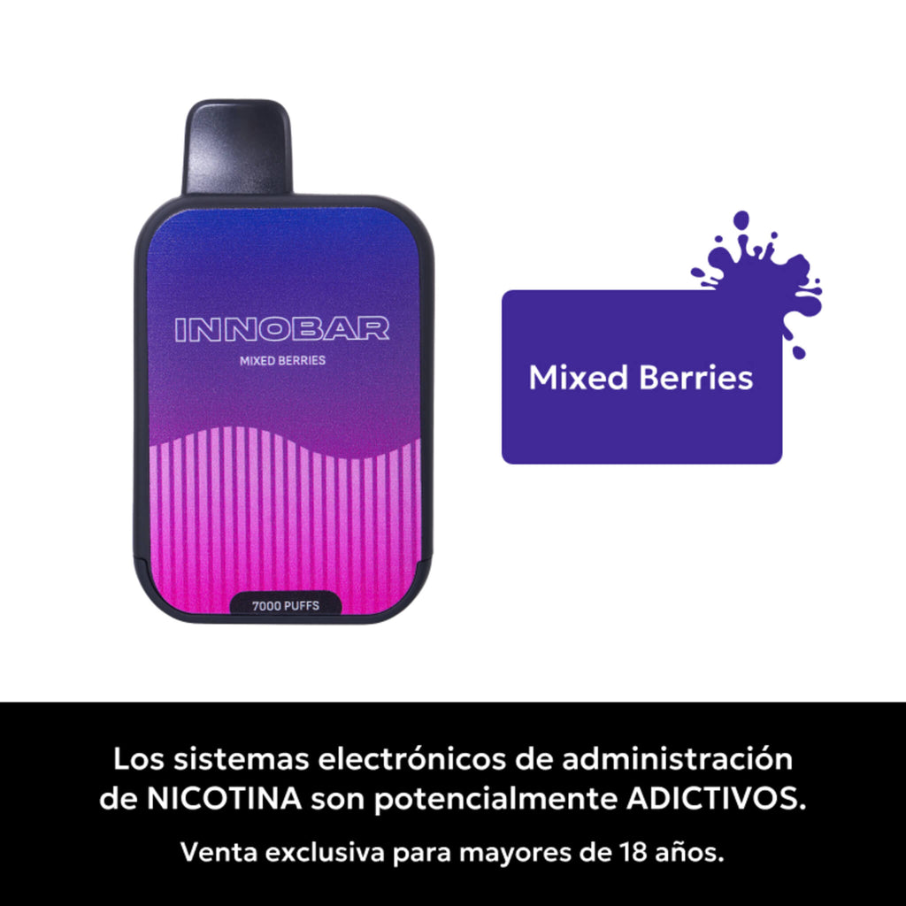 Vaper Desechable Innobar 7000 puffs Mixed Berries