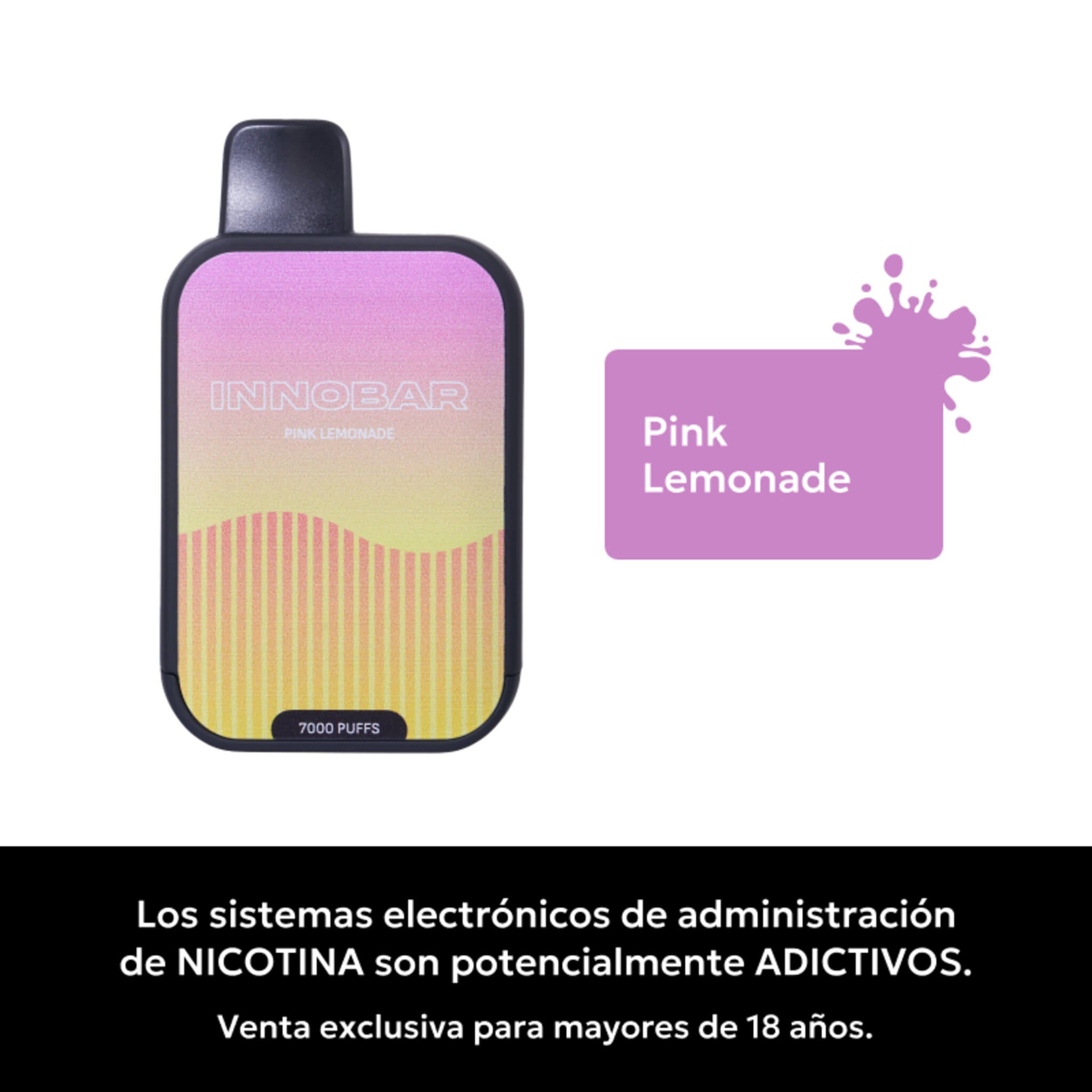 Vaper Desechable Innobar 7000 puffs Pink Lemonade