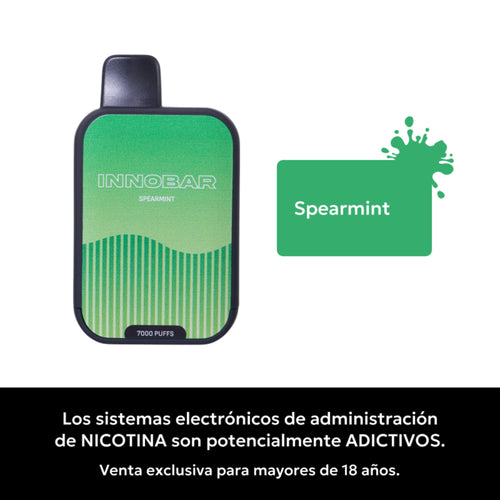 Vaper Desechable Innobar 7000 puffs Spearmint
