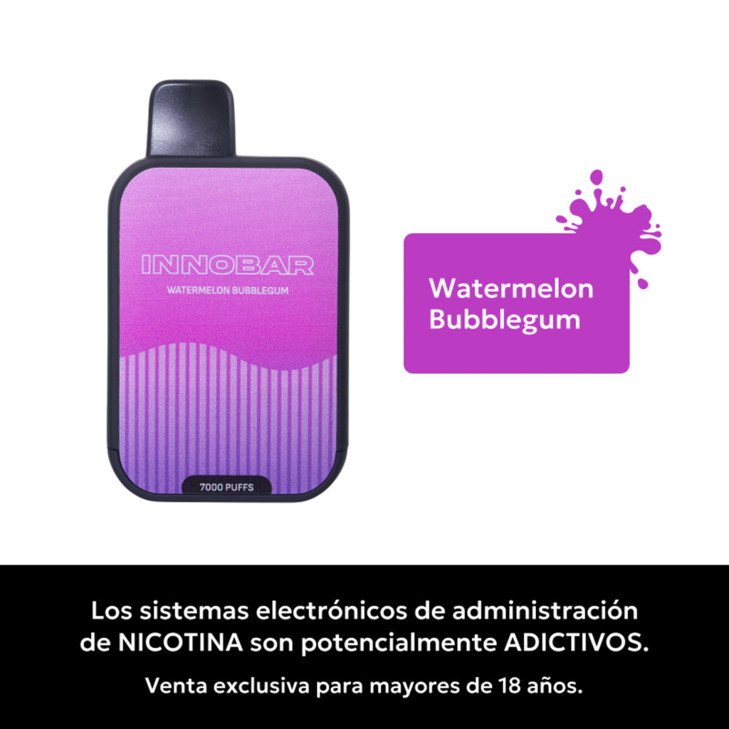 Vaper Desechable Innobar 7000 puffs Watermelon Bubblegum