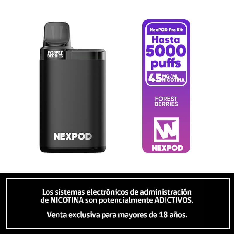 Vaper Desechable Nexpod Kit 5000 Puff Forest Berries