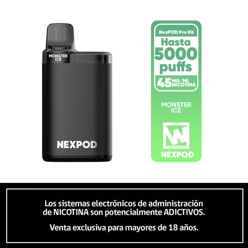 Vaper Desechable Nexpod Kit 5000 Puff Monster Ice