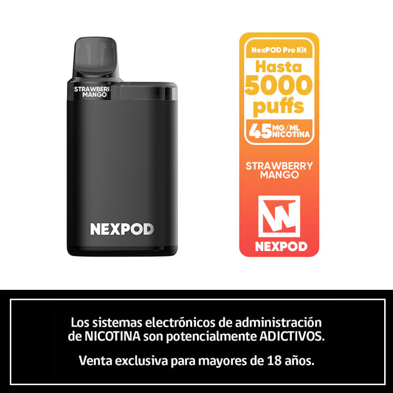 Vaper Desechable Nexpod Kit 5000 Puff Strawberry Mango