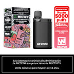 Vaper Desechable Nexpod Kit 5000 Puff Strawberry Cone
