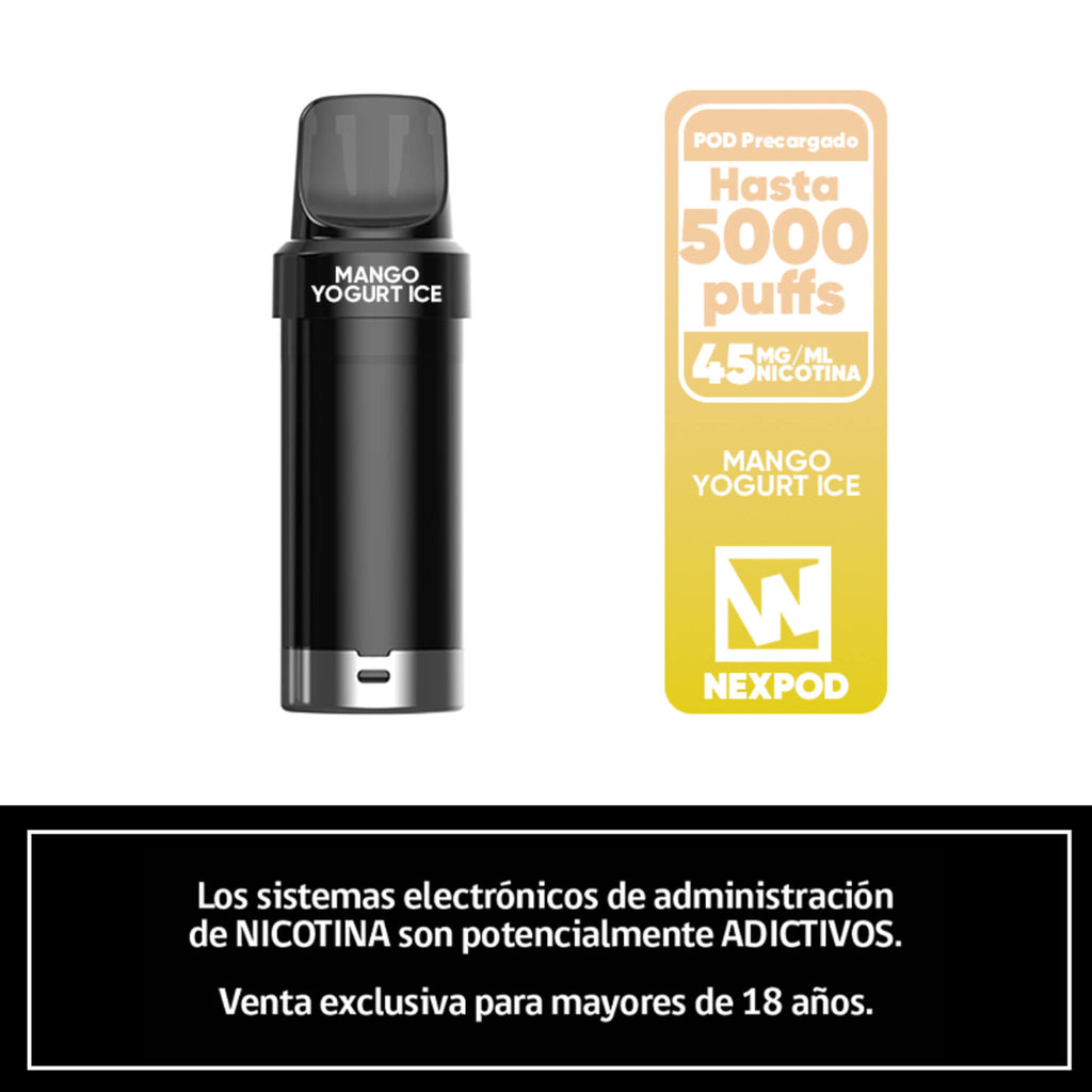 Vaper Desechable Nexpod 5000 Puffs Mango Yogurt Ice