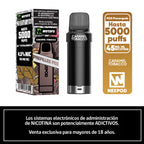 Vaper Desechable Nexpod 5000 Puffs Caramel Tobbaco