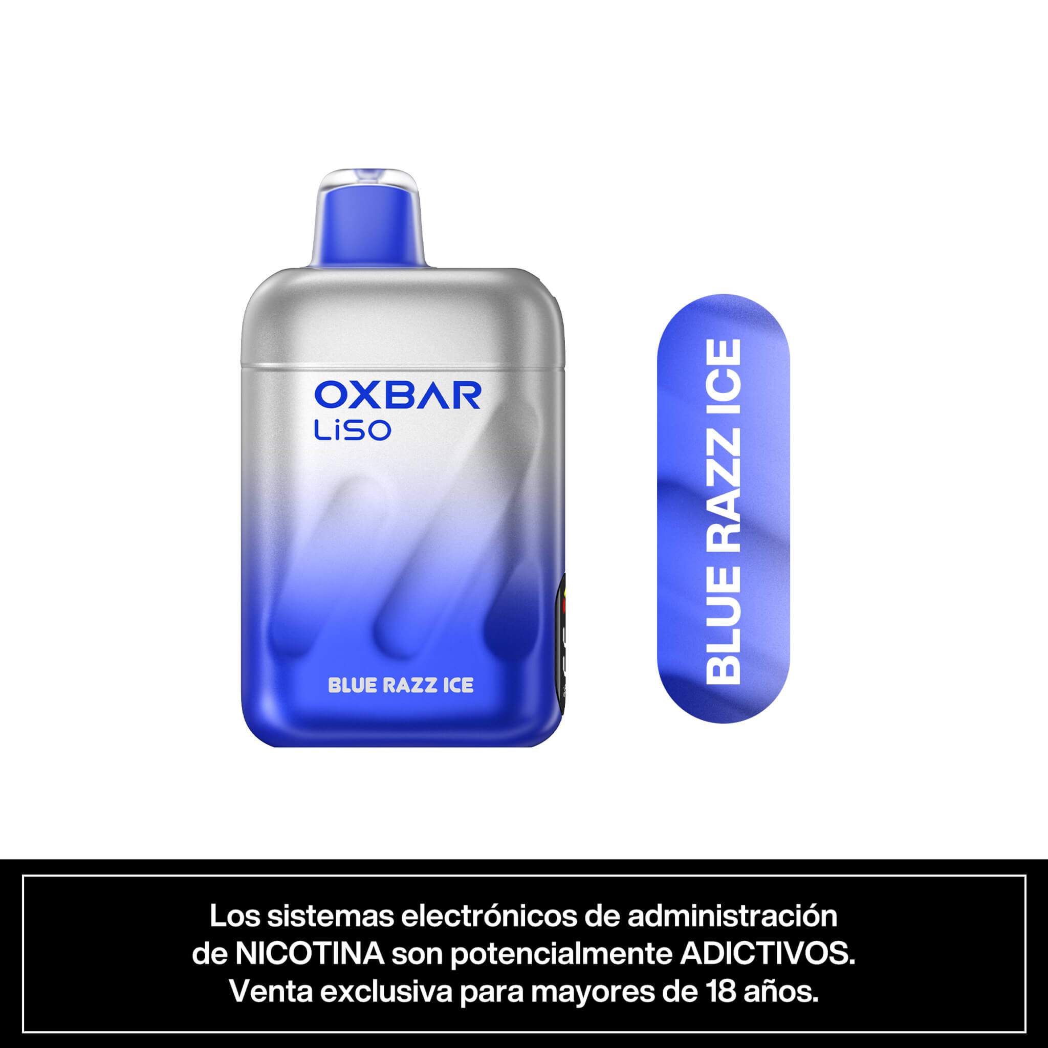 Vaper Desechable Oxbar Liso 28000 puffs Blue Razz Ice