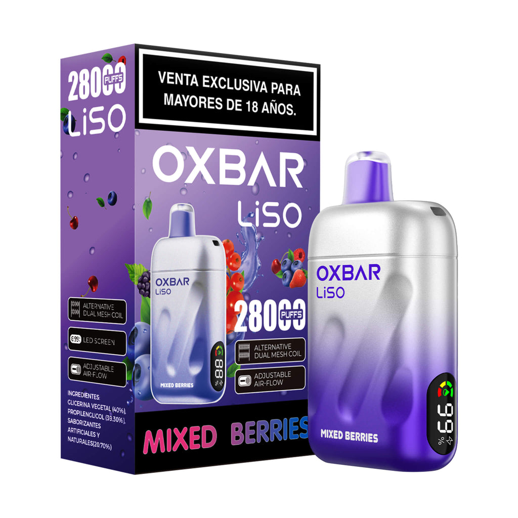 Vaper Desechable Oxbar Liso 28000 puffs Mixed Berries