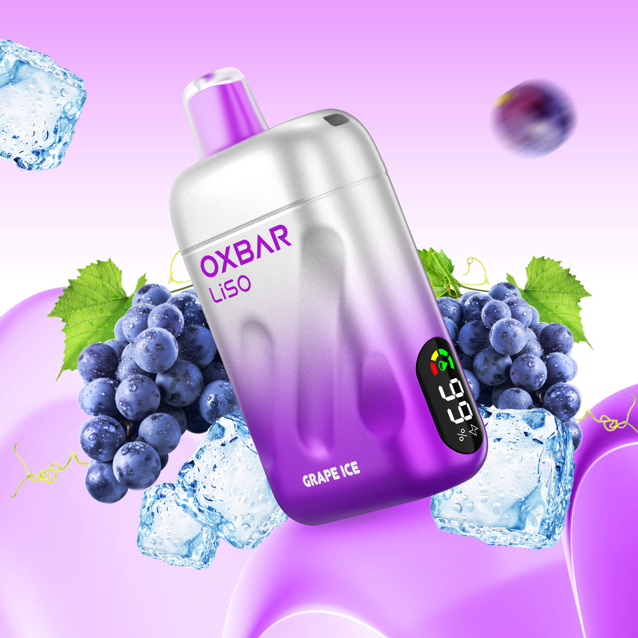 Vaper Desechable Oxbar Liso 28000 puffs Grape ice