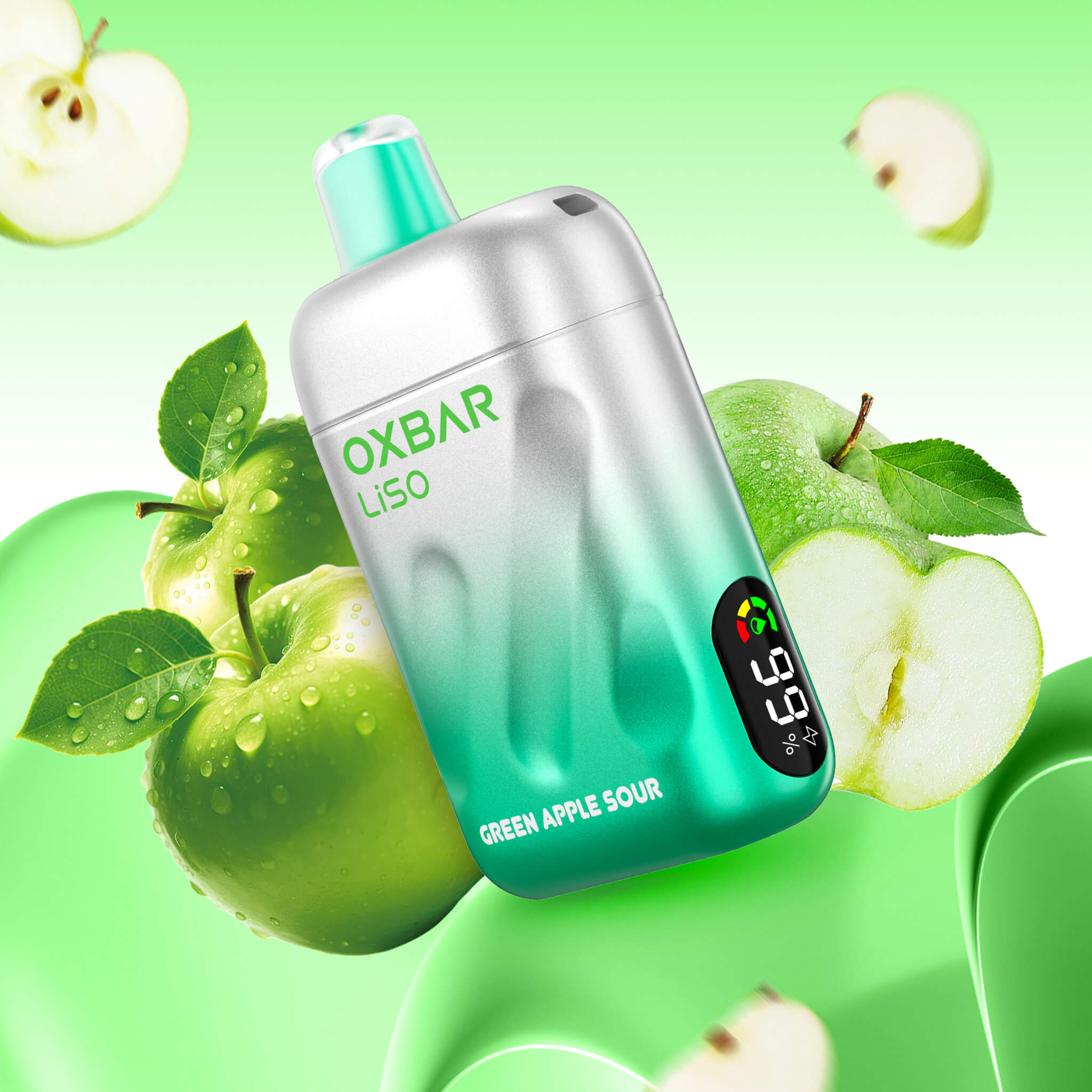 Vaper Desechable Oxbar Liso 28000 puffs Green apple sour