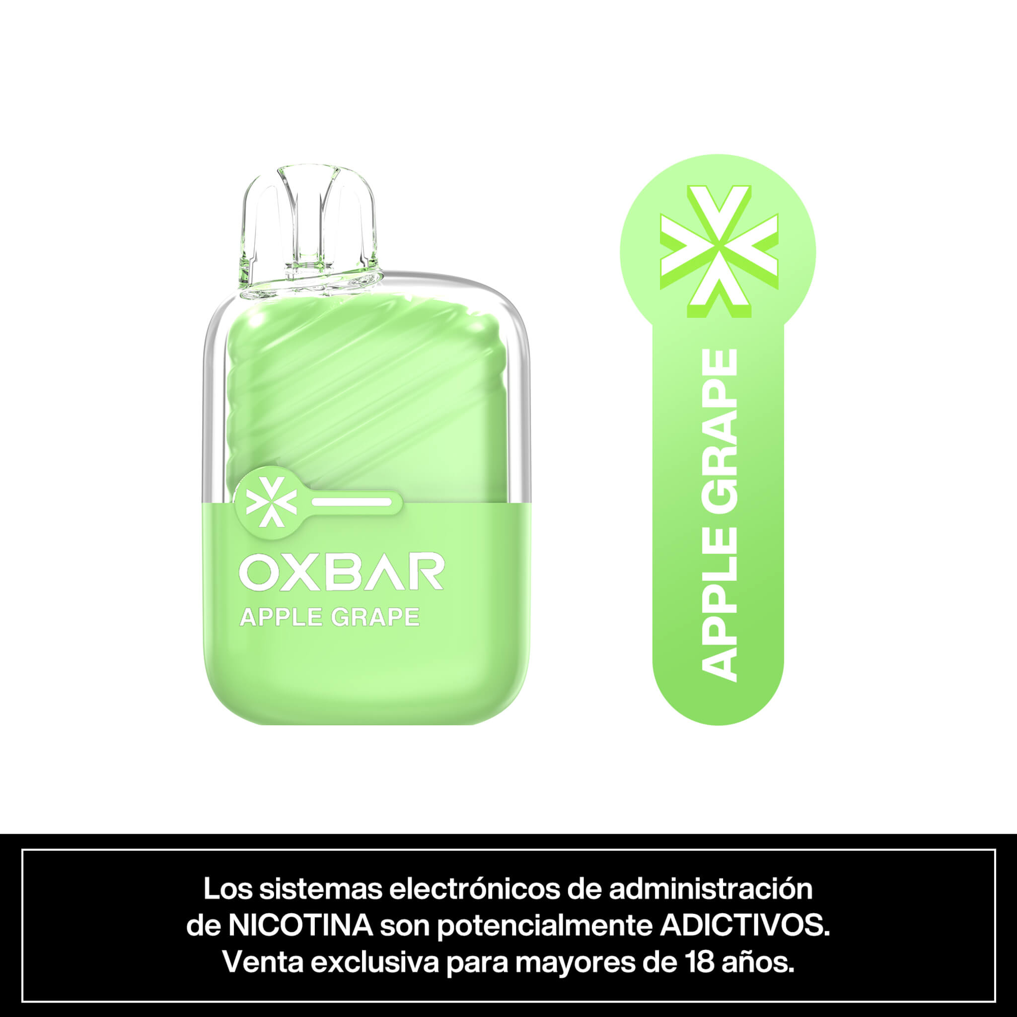 Vaper Desechable Oxbar Mini 2200 puffs Apple Grape
