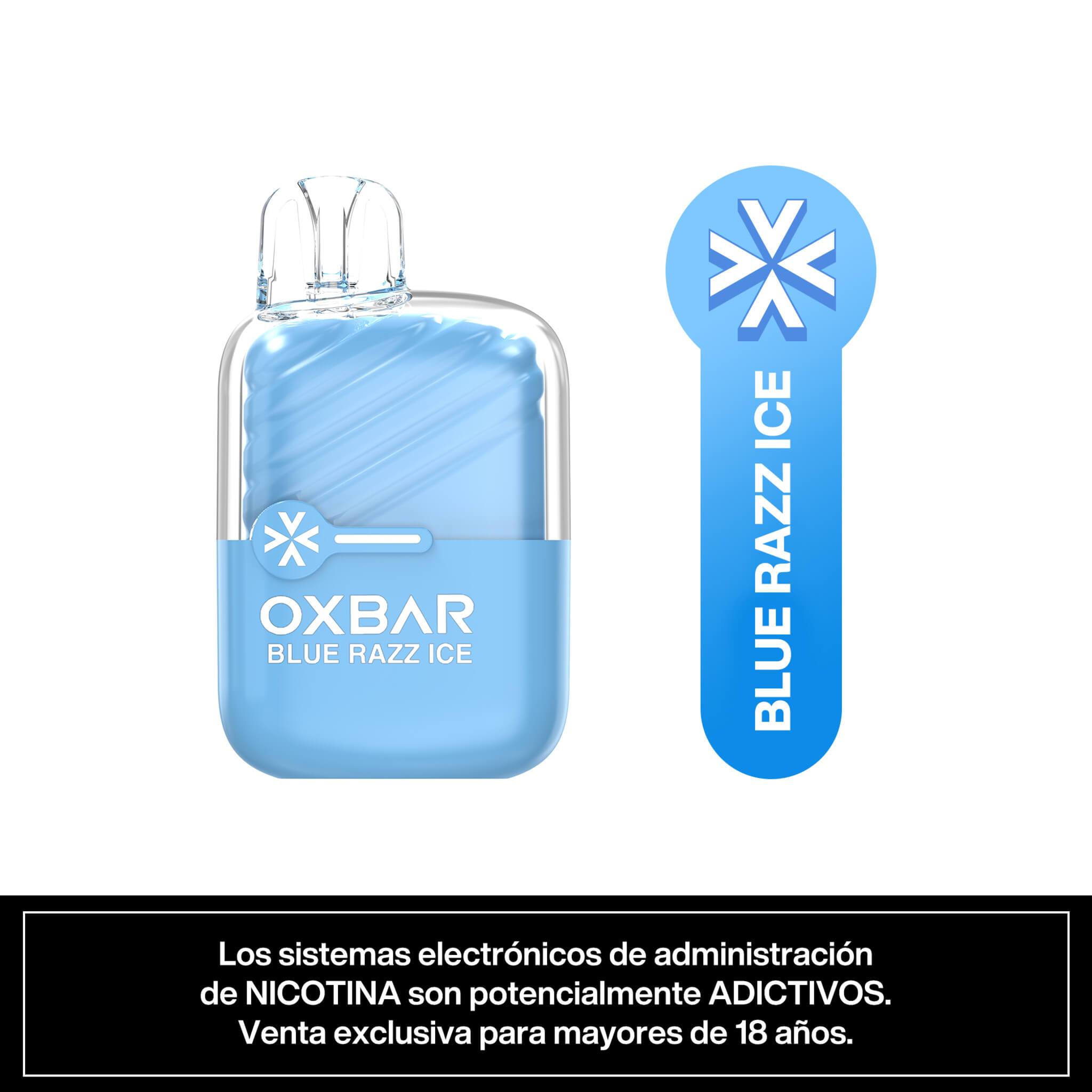 Vaper Desechable Oxbar Mini 2200 puffs Blue Razz Ice