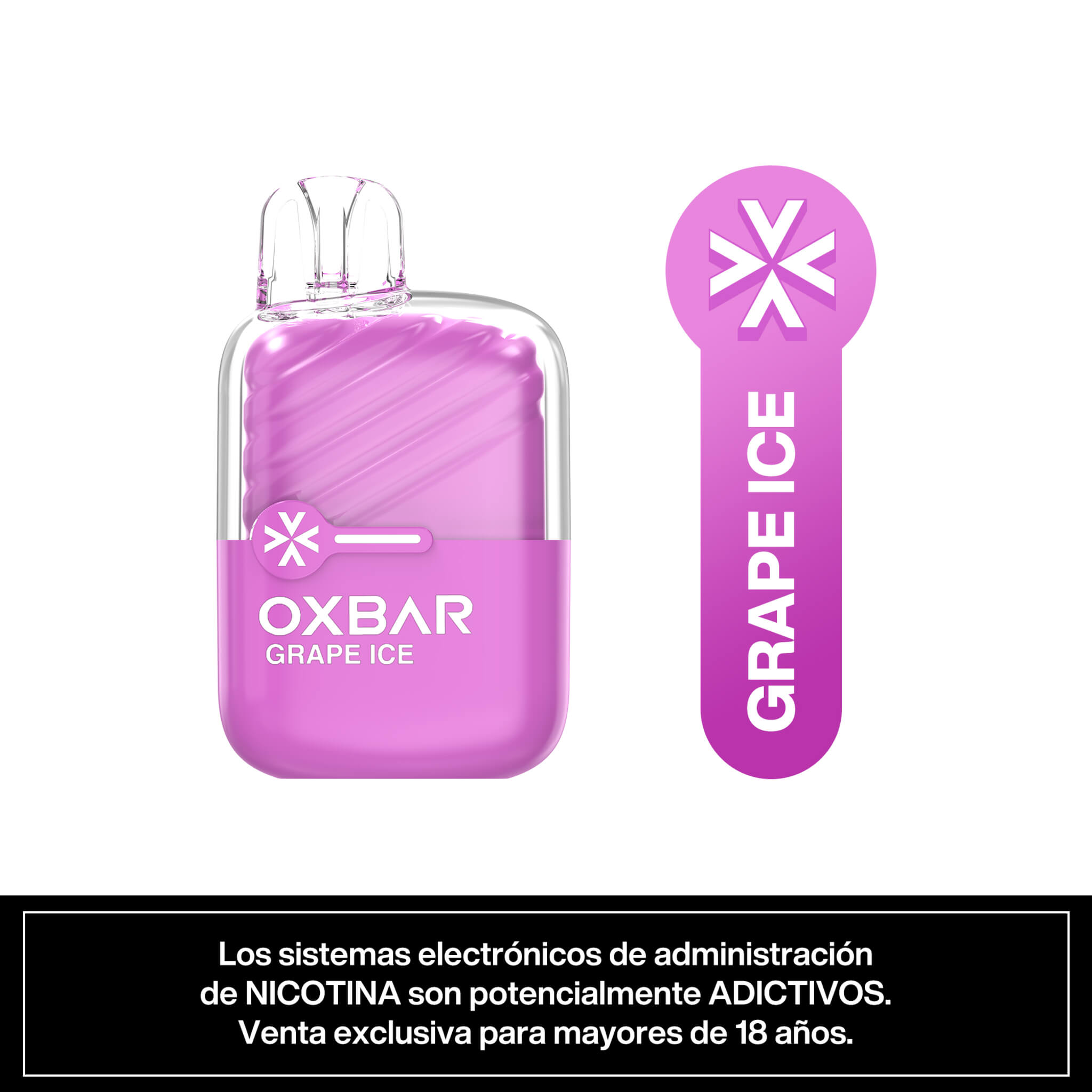 Vaper Desechable Oxbar Mini 2200 puffs Grape Ice