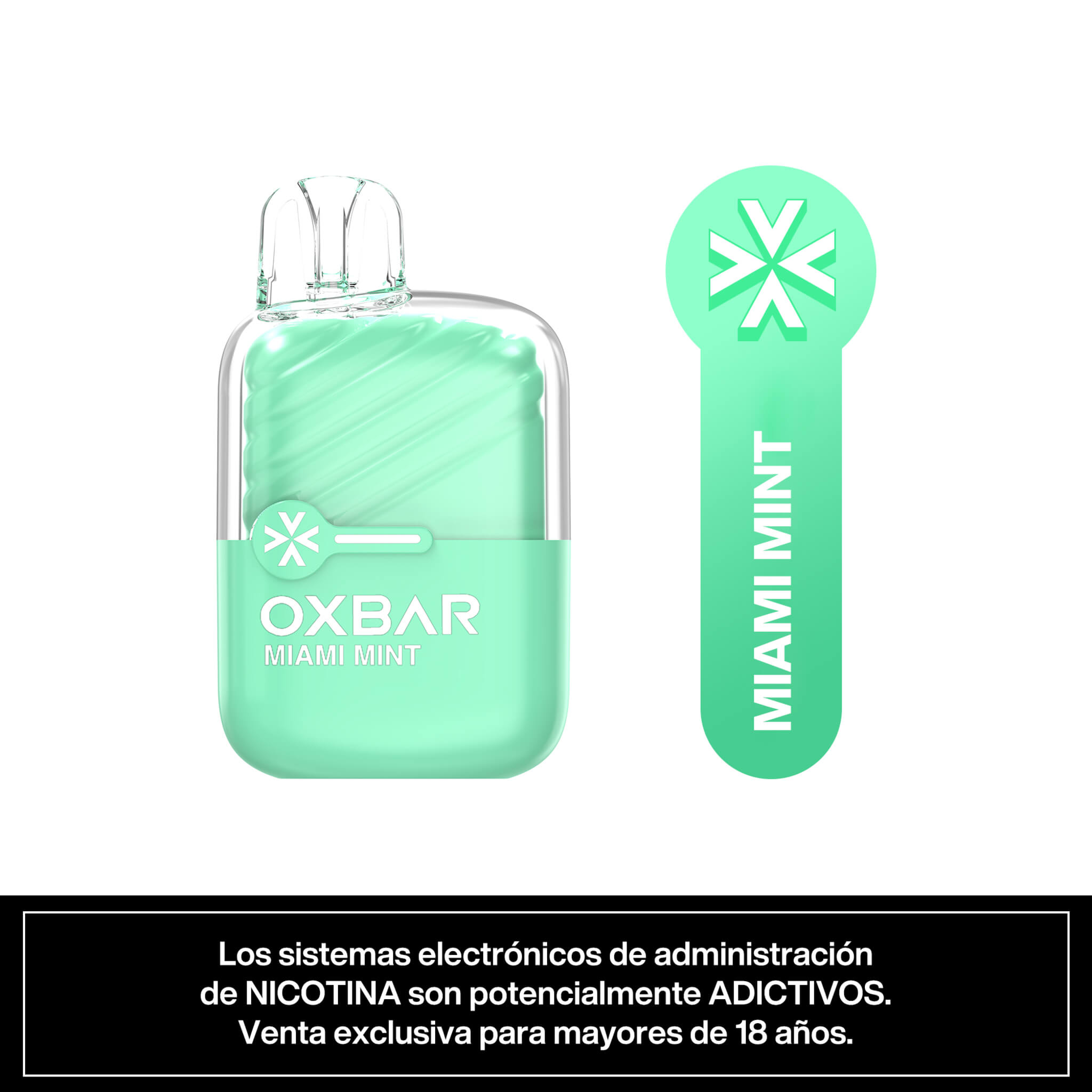 Vaper Desechable Oxbar Mini 2200 puffs Miami Mint