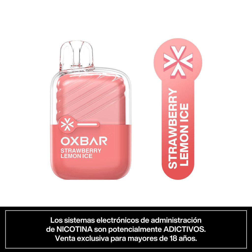 Vaper Desechable Oxbar Mini 2200 puffs Strawberry Lemon Ice