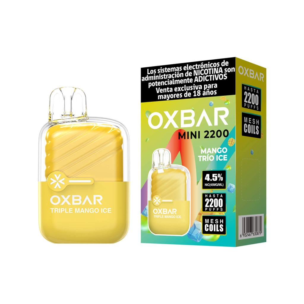 Vaper Desechable Oxbar Mini 2200 puffs Triple Mango Ice