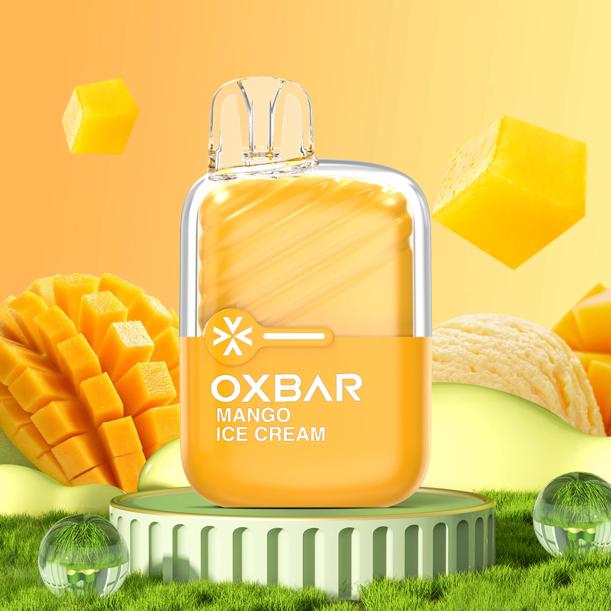 Vaper Desechable Oxbar Mini 2200 puffs Mango Ice Cream