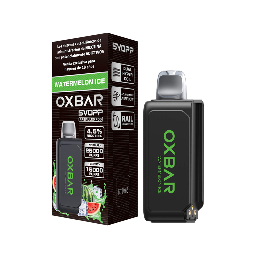 Vaper Desechable Oxbar Svopp 25000 puffs Watermelon Ice