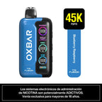 Vape Desechable Oxbar Trifusion 45000 puffs Blueberry Raspberry
