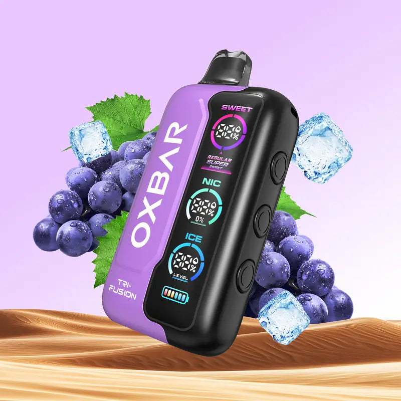 Vape Desechable Oxbar Trifusion 45000 puffs Grape Ice