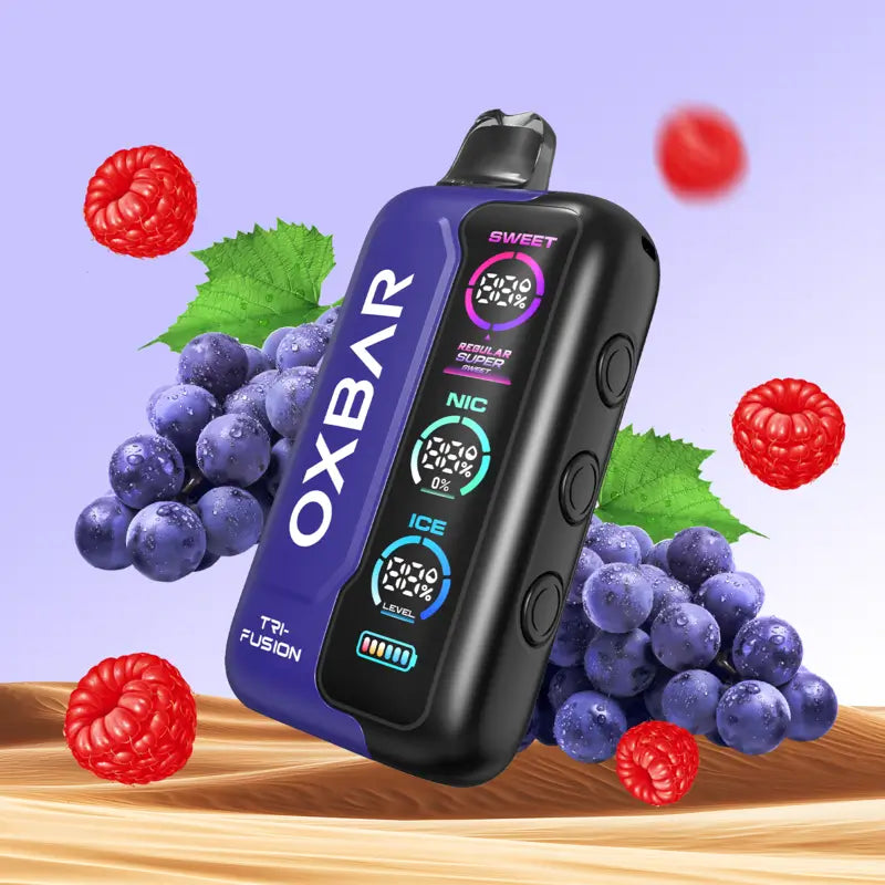 Vape Desechable Oxbar Trifusion 45000 puffs Grape Raspberry