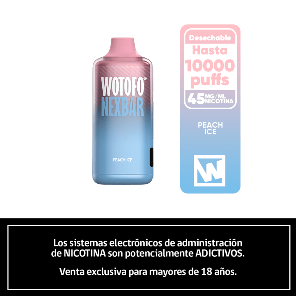 Vaper Desechable Wotofo Nexbar 10000 puff Peach Ice
