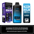 Vaporizador Desechable Nexbar 25000 puffs Blueberry Raspberry