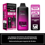 Vaporizador Desechable Nexbar 25000 puffs Strawberry Kiwi
