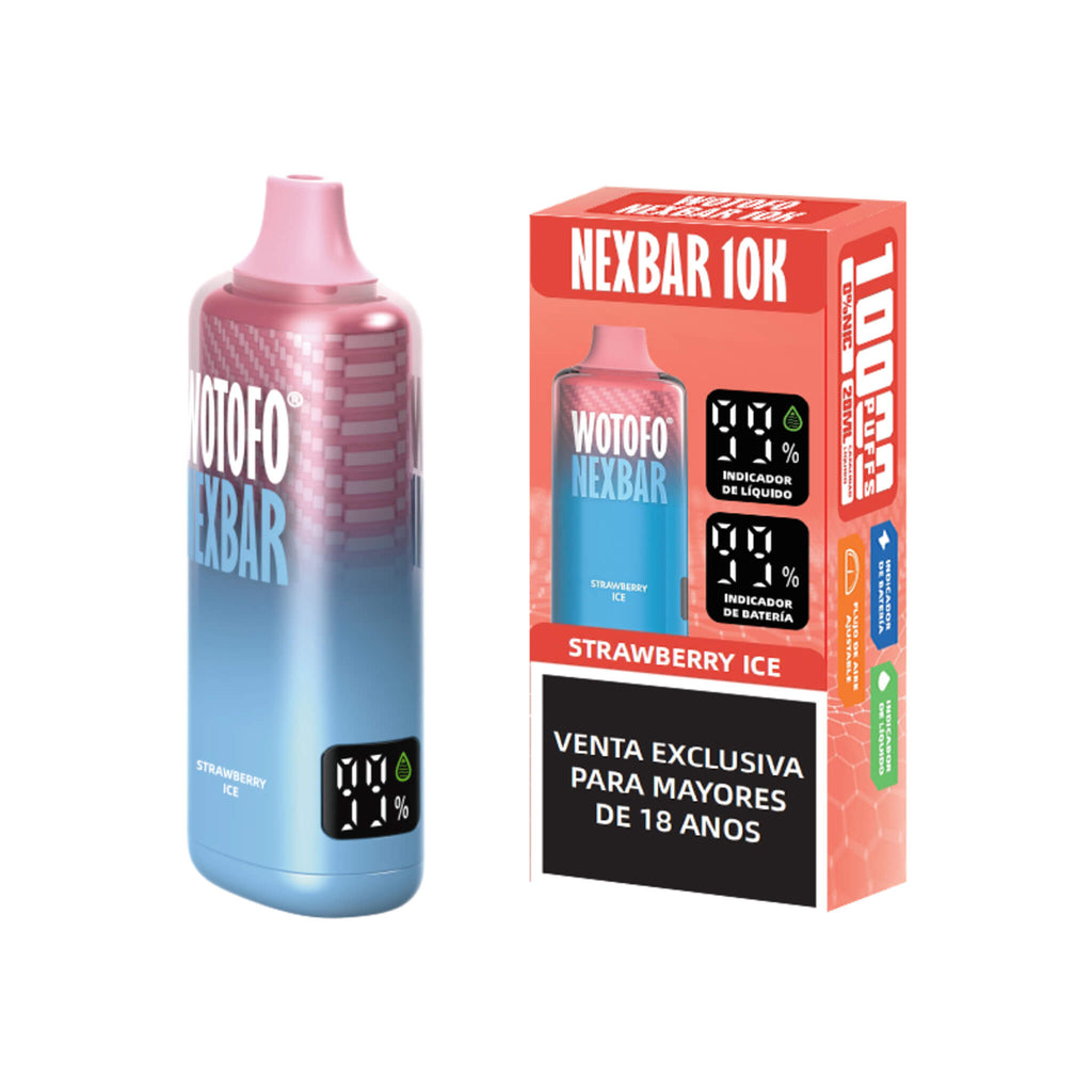 Vaper Desechable Wotofo Nexbar 10000 puff Strawberry Ice