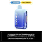 Vaper Geek Bar Meloso Max 2 de hasta 12.000 caladas con 3,3% de nicotina, con advertencia de venta solo a mayores de 18 años