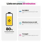 Carga rápida del Geek Bar Pulse X 25000: llega al 80% en unos 20 minutos por USB-C, según el fabricante