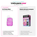 Qué incluye la compra del Oxbar Mini 2200: un vaper cargado y prellenado con 5 ml, sin accesorios ni repuestos